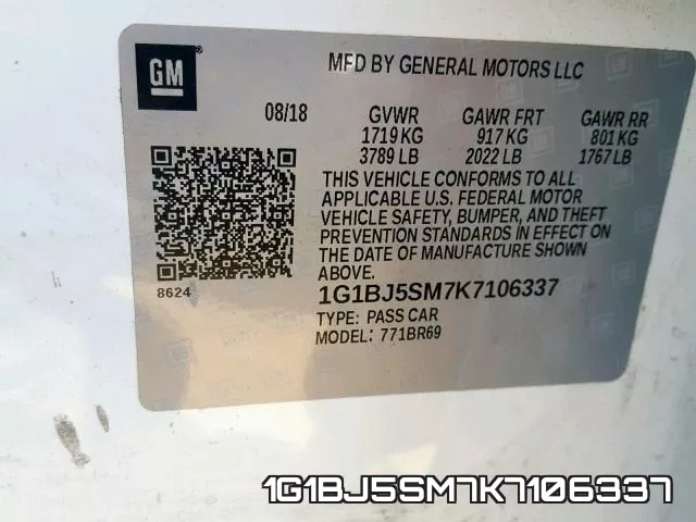 1G1BJ5SM7K7106337 фото 2