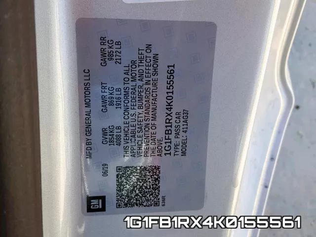1G1FB1RX4K0155561 фото 2