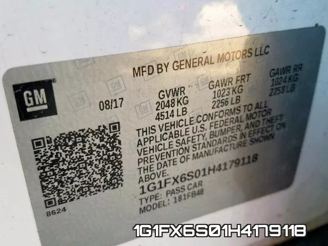 1G1FX6S01H4179118 фото 2
