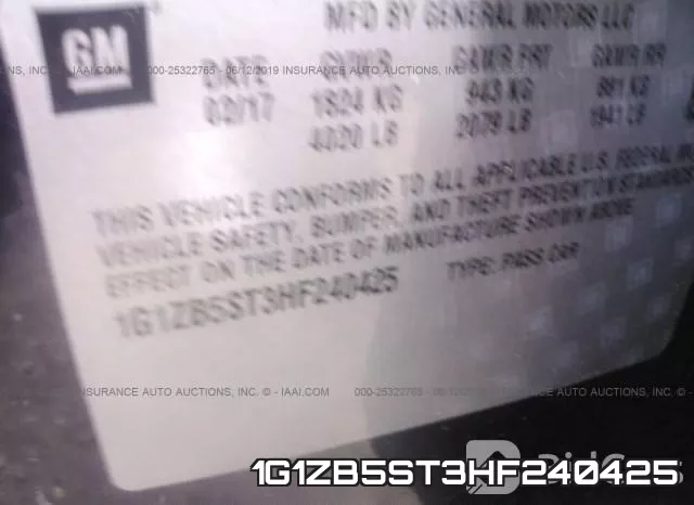 1G1ZB5ST3HF240425 фото 10