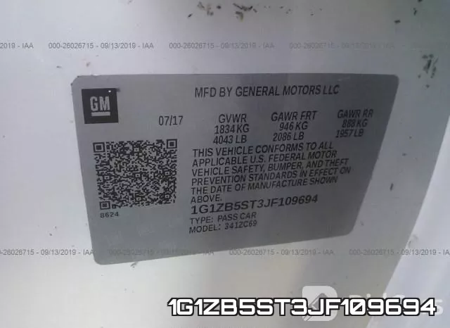 1G1ZB5ST3JF109694 фото 10