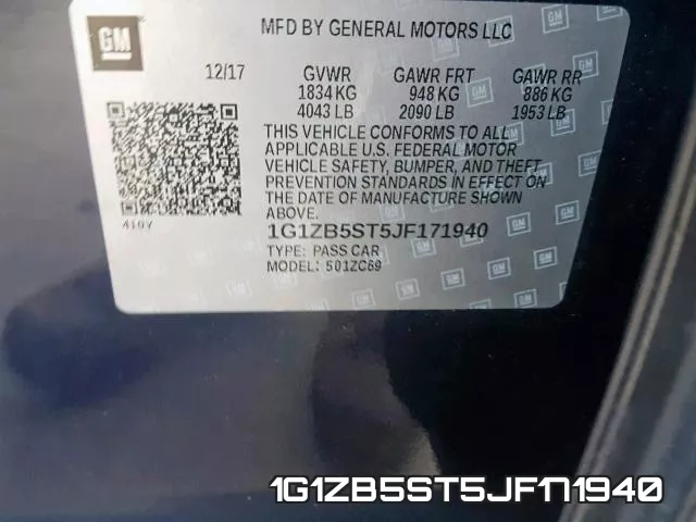 1G1ZB5ST5JF171940 фото 2