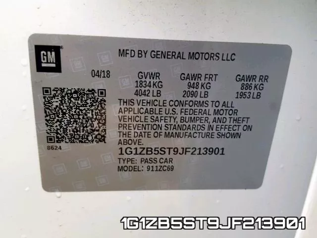 1G1ZB5ST9JF213901 фото 2