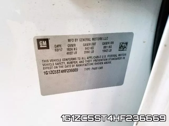 1G1ZC5ST4HF236669 фото 2