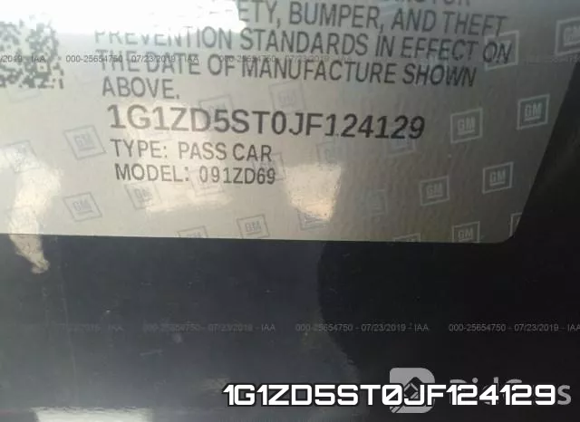 1G1ZD5ST0JF124129 фото 10