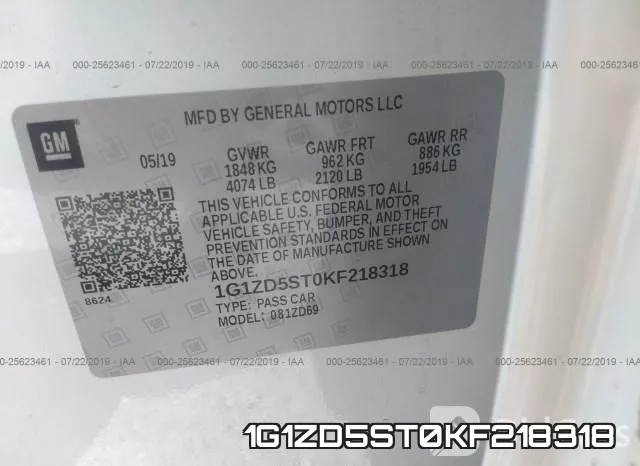 1G1ZD5ST0KF218318 фото 10