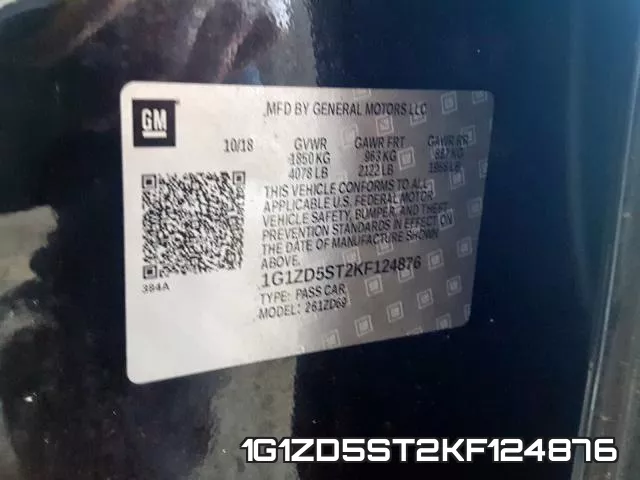 1G1ZD5ST2KF124876 фото 2