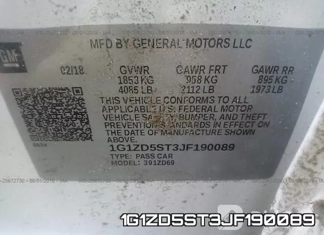 1G1ZD5ST3JF190089 фото 10
