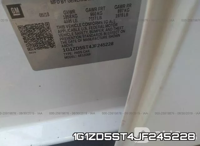 1G1ZD5ST4JF245228 фото 10