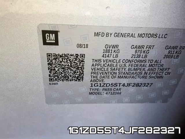 1G1ZD5ST4JF282327 фото 2