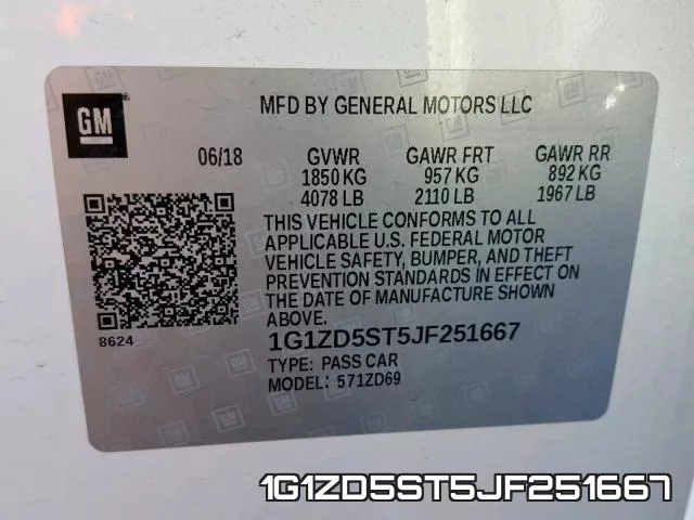 1G1ZD5ST5JF251667 фото 2
