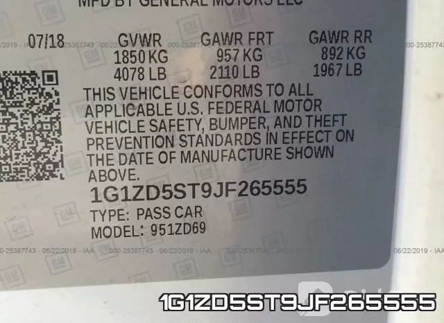 1G1ZD5ST9JF265555 фото 10