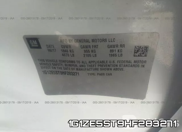 1G1ZE5ST9HF283271 фото 10
