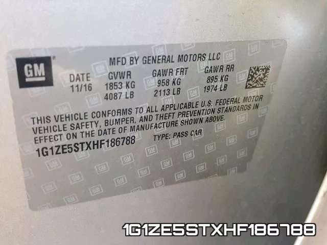 1G1ZE5STXHF186788 фото 2