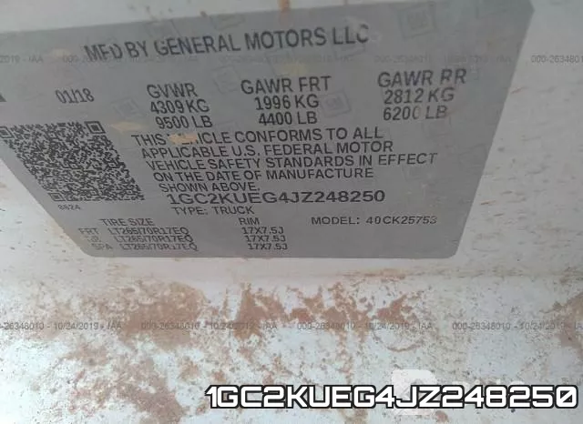 1GC2KUEG4JZ248250 фото 10