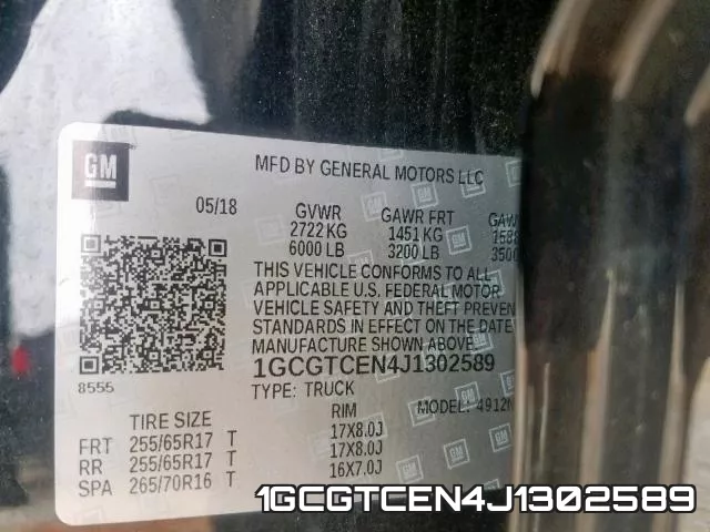 1GCGTCEN4J1302589 фото 2