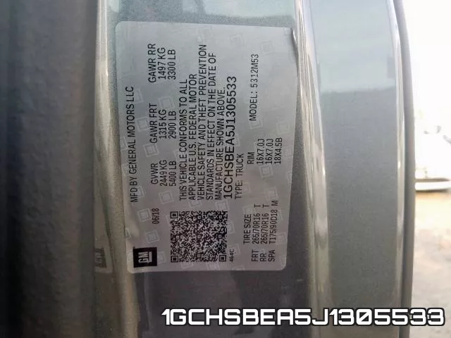 1GCHSBEA5J1305533 фото 2