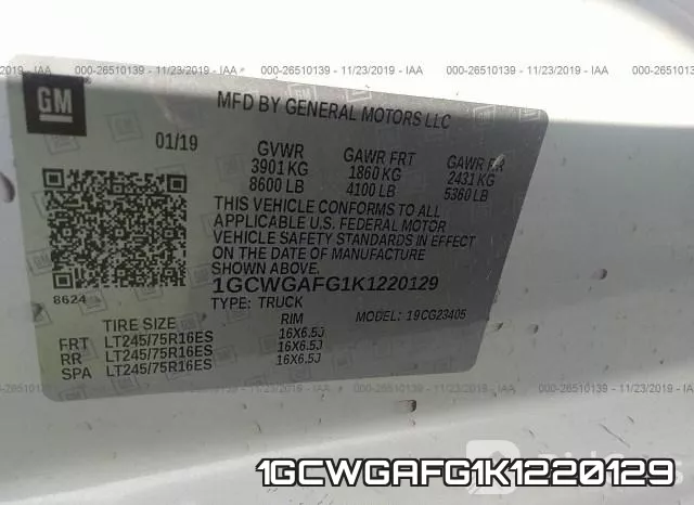 1GCWGAFG1K1220129 фото 10