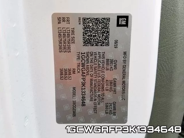1GCWGAFP3K1334648 фото 2