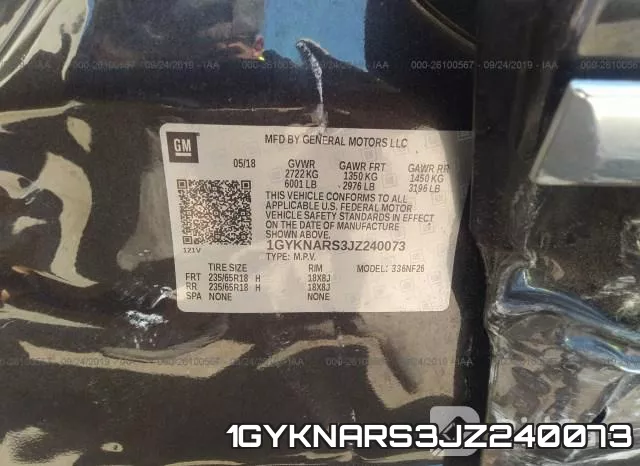 1GYKNARS3JZ240073 фото 10