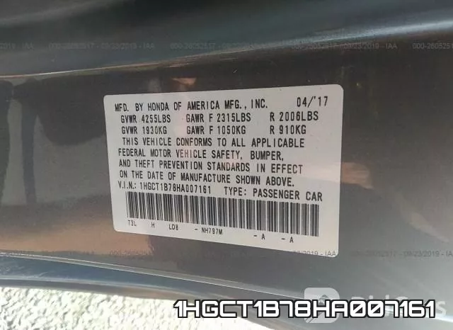 1HGCT1B78HA007161 фото 10