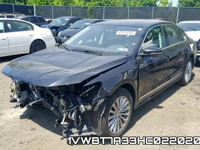 1VWBT7A33HC022020 фото 3