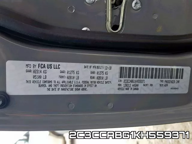 2C3CCABG1KH559371 фото 2