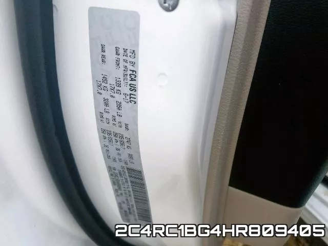 2C4RC1BG4HR809405 фото 2