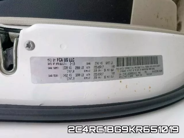2C4RC1BG9KR651019 фото 2