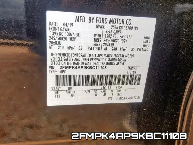 2FMPK4AP9KBC11108 фото 2