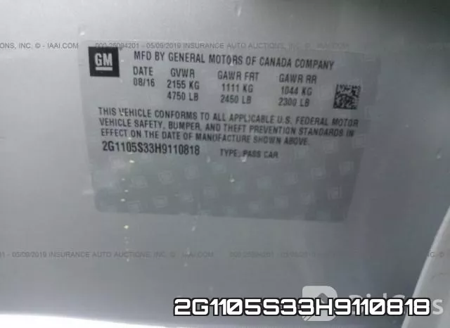2G1105S33H9110818 фото 10