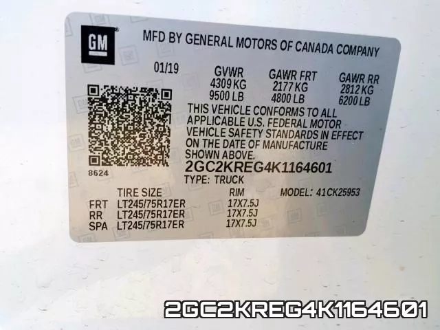 2GC2KREG4K1164601 фото 2