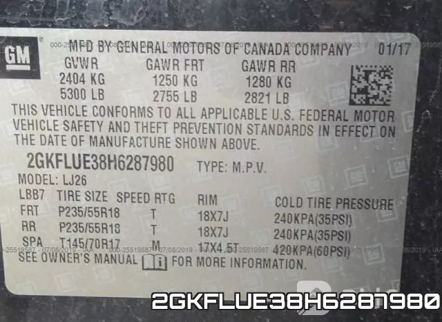 2GKFLUE38H6287980 фото 10