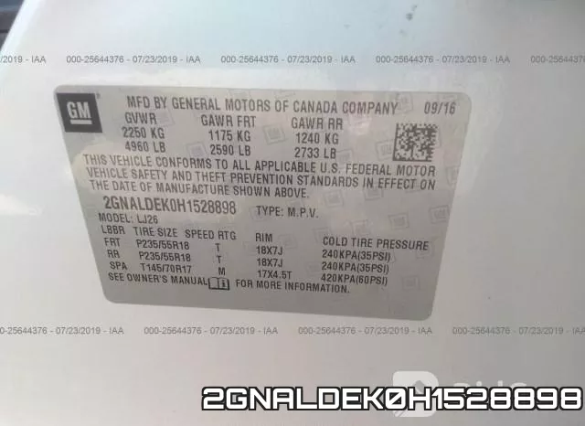 2GNALDEK0H1528898 фото 10