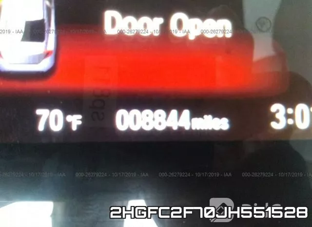 2HGFC2F70JH551528 фото 8