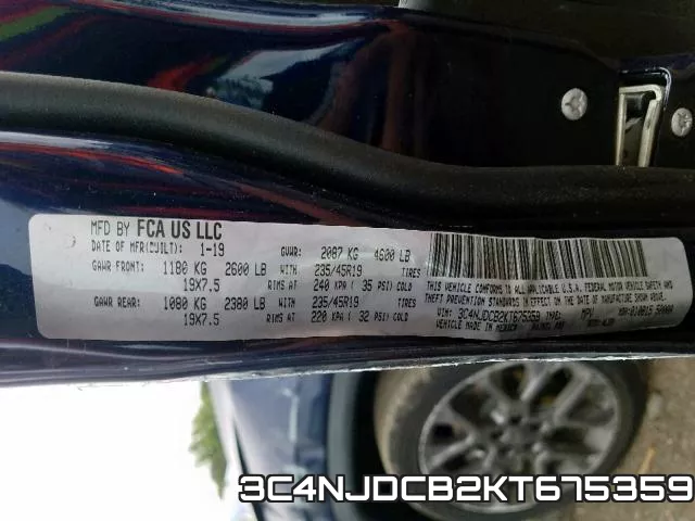 3C4NJDCB2KT675359 фото 2
