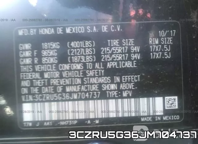 3CZRU5G36JM704737 фото 10