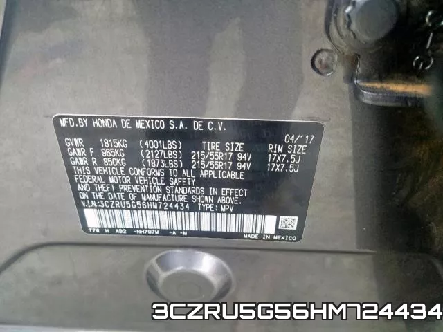 3CZRU5G56HM724434 фото 2