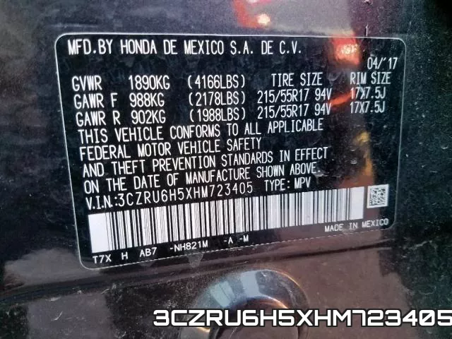 3CZRU6H5XHM723405 фото 2