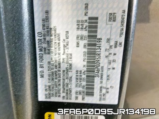 3FA6P0D95JR134198 фото 2