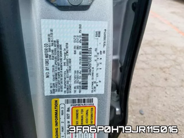 3FA6P0H79JR115016 фото 2
