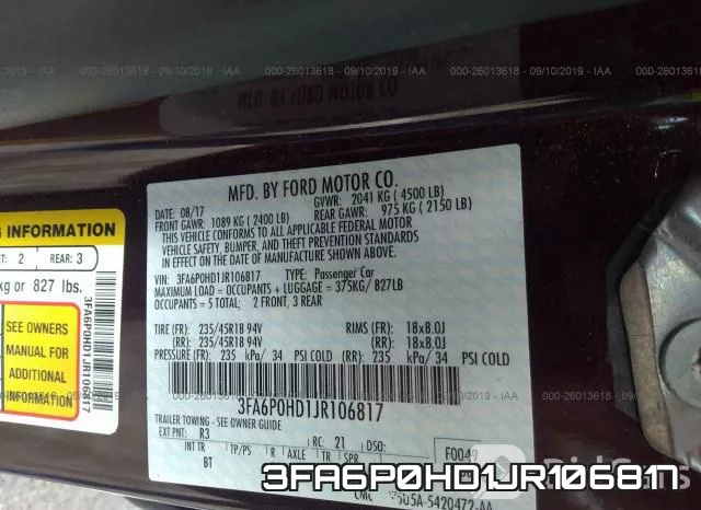 3FA6P0HD1JR106817 фото 10