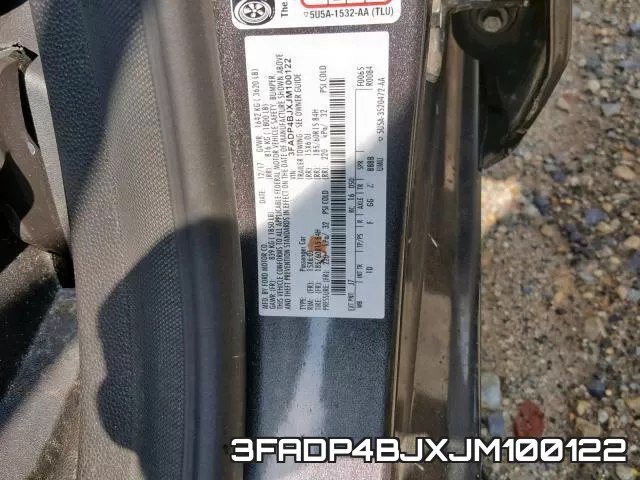 3FADP4BJXJM100122 фото 2