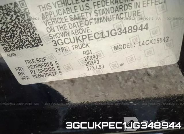 3GCUKPEC1JG348944 фото 10