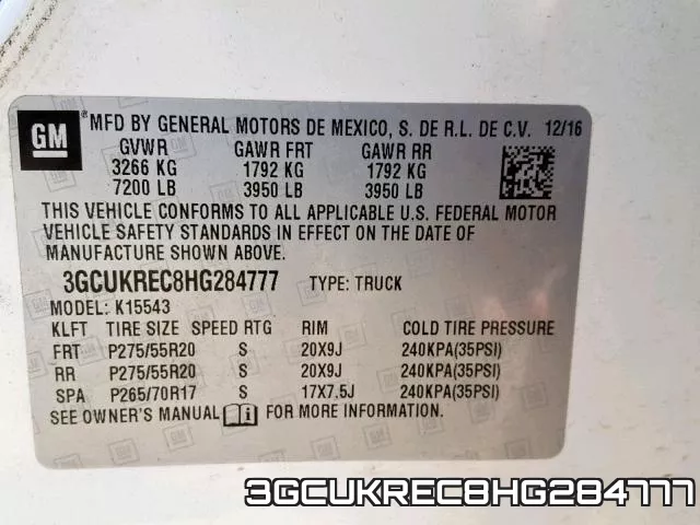 3GCUKREC8HG284777 фото 2
