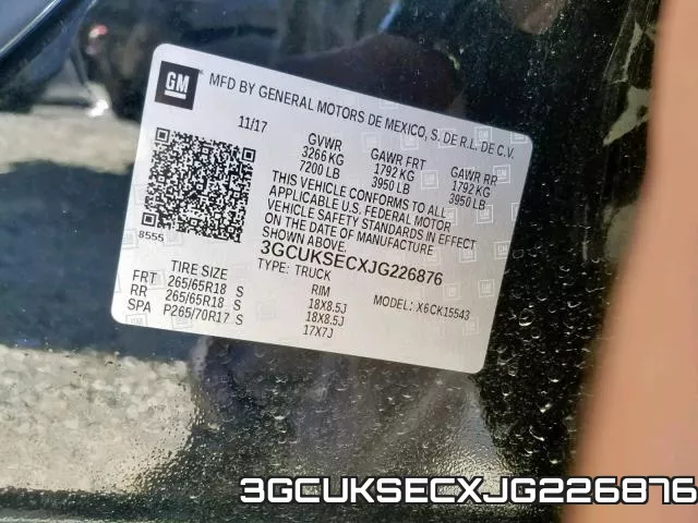 3GCUKSECXJG226876 фото 2
