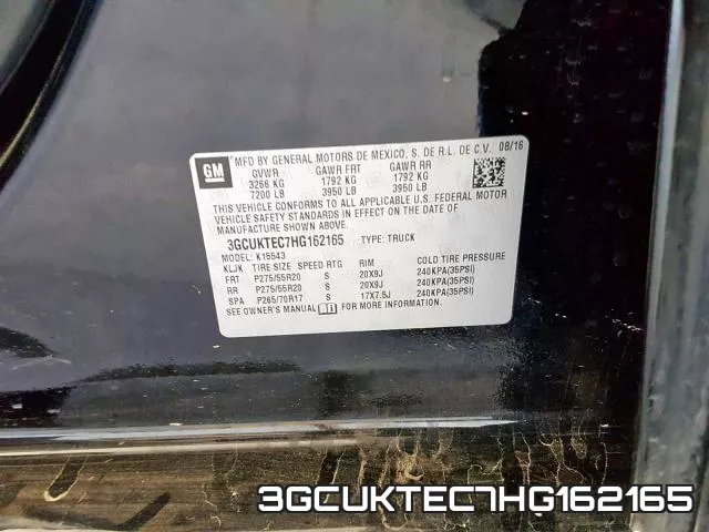 3GCUKTEC7HG162165 фото 2