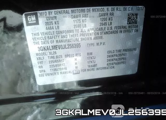 3GKALMEV0JL256395 фото 10