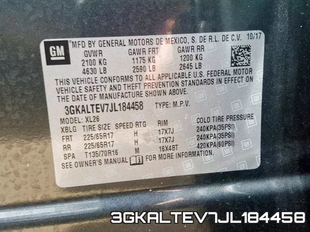 3GKALTEV7JL184458 фото 2