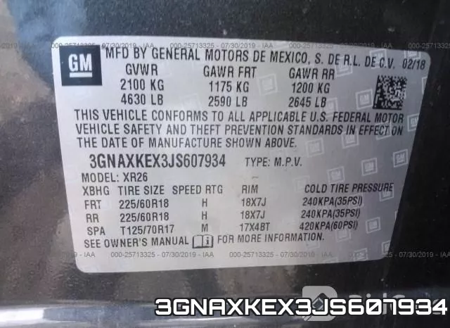 3GNAXKEX3JS607934 фото 10
